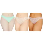 NWT Jenni Plus Size Lace Thong Underwear Pack of 3 1X-3X