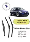 WIPER BLADES FOR HOLDEN ASTRA (HATCH) 2004-2009