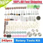 Pro 242Pcs Rotary Tool Accessories,Fit DREMEL,OZITO,Ryobi Mini Grinders Engaving