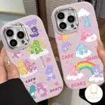 卡通可愛 CARE BEARS 手機殼兼容 IPHONE 15 7PLUS XR 11 7 13 8 PLUS 11 1