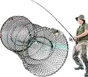 Crab Traps,Crab Nets for Crabbing - Multifunctional Floating Bait Cage Cast Net Heavy-Duty for Tidal Zones Freshwater Trapping Aquarium Collecting Beach