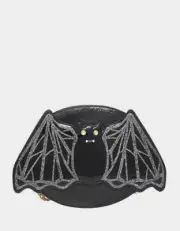 Betsey Johnson Purse Halloween Bag Kitsch Crossbody Patent Bat NEW