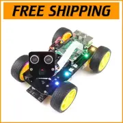 DIY 4WD Smart Car Kit for Raspberry Pi - Face Tracking & Remote Control Features