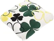 SUPVOX Golf Accessory for Men Pu Leather Club Covers Putter Headcover Shamrock Pattern Golf Iron Protectors for