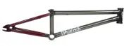 S&M BIKES DAGGER FRAME 20.5 BLOODY FADE RAW PARK 20.5" BMX GLOSS CLEAR RED