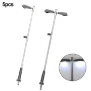 Premium LED Yard Lights for Model Railways OO HO Set of 5 Realistic Design