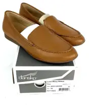Dansko Lorri Waxy Milled Loafer Tan Womens Size 38 US Size 7.5-8 NIB New
