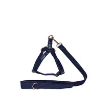 House Of Pets Delight Midnight Blue Step In Harness & Leash Set - Medium