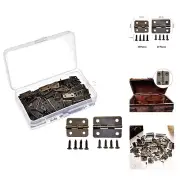 60 Pieces Small Hinges Retro Decorative Mini Hinges and 300 Pieces 7 mm Micro...