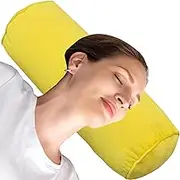 Velvet Cylindrical Pillows Soft Comfort Neck Roll Pillow Removable Washable 12/16/18/20/32in Full Moon Bolster for Sleeping/Head/Neck/Back/Legs/Yoga(B6,15x90cm/6x35in)