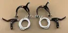 ALL BLACK OLD SCHOOL BMX BIKE MX BRAKE CALIPER,CABLE&LEVER VINTAGE CRUISER BIKE