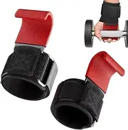 Weight Lifting Wrist Wraps,Hook Grips for Deadlifts - Lightweight Wrist Wraps Hook for Gym Workout Pull-ups Squatting Bodybuilding