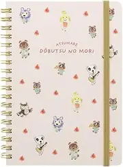 Sunstar Stationery S2639548 Animal Crossing Notebook Ring, B6, Pink