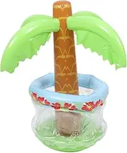FONDOTIN Coconut Tree Inflatable Cooler Fun Decorative Beverage Container for Parties Durable Drink Bucket for Wine Beer for Summer Gatherings Reusable Design