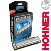 HOHNER BIG RIVER 590 HARMONICA "C" HARP BRAND NEW CASE FACTORY SEALED NEW SALE