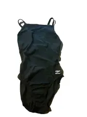 NWT Speedo Swimsuit Endurance Training Flyback Womens 36 (10) Black SEE SIZING