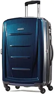 [Samsonite] Winfield 2 Hardside Luggage with Spinner Wheels, Deep Blue, Checked-Large 28-Inch