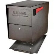 Mail Boss Post Mount Mailboxes Package Master Locking W/ High Security Bronze