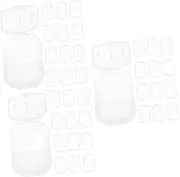 3sets Portable Travel Soap Dish Soap Travel Soap Container Soap Bars Mini Toiletries Soap Dish Soap Tray Soap Case Hand Soaps Soap Outdoor Soap Portable Soap Plastic 20boxes*3