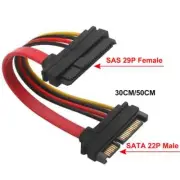 Sas Sata, SFF-8482 Sas 29 Pin Naar Sata 22Pin Harde Schijf Raid Verlengkabel Met