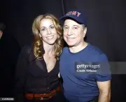 Sheryl Crow and Paul Simon backstage at the live broadcast of "Ame- Old Photo