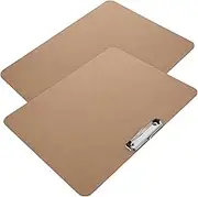 KALLORY 2pcs Decorative Clipboard with Storage Horizontal Writing Board for Contractors Smooth Surface for Outdoor Studies for Students Teachers and Professionals