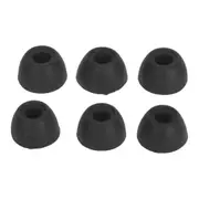 3 Pairs Ear Tips Soft Silicone S M L Size Replacement Earbuds Cover for Galaxy Buds 2 SM R177 Black