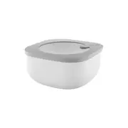Guzzini Store & More 975ml Square Shallow Airtight Container w/ Lid Dark Grey