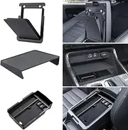 SwiftGaze Magnetic Hidden Organizer, Armrest Storage Tray, Charging Station Caddy 3PCS Center Console Organizer for 2023-2025 Honda CR-V, ABS Honda CRV Accessories Unique OEM Style Leather Texture