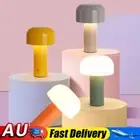LED Mushroom Table Lamp Cordless Table Lamp 3 Color Stepless Dimmable Touch Lamp