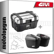 GIVI CASE TREKKER BLACK TRK46N + SIDE-CASES E22N HONDA NC 750 S 2019 19 2020 20
