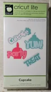 Cricut Lite Cupcake Cartridge & Keypad Overlay Girl Font - NEW, Open Box