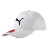 PUMA LOGO CAP 電繡 老帽 棒球帽 052919-02 白