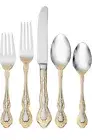 Oneida F142045A Golden Mandolina 45 Piece Fine Flatware Set Service For 8