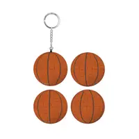 在飛比找Yahoo奇摩購物中心優惠-籃球立體球型拼圖鑰匙圈24片