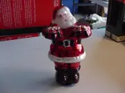 COCA COLA TABLETOP COLLECTION MERCURY GLASS SANTA HOLDING COKES 1998 NIB
