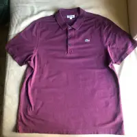 在飛比找Yahoo!奇摩拍賣優惠-[品味人生]保證正品 Lacoste 酒紅色 短袖POLO衫