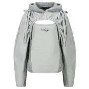 [Andersson Bell] Essential Cut Out Shirring Hoodie