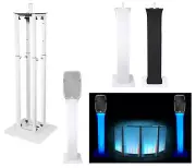 (1) Rockville White Adjustable Totem Speaker Stand For JBL EON305