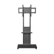 Fin 32''-65'' Rolling Tv Stand 90° Rotate Portable Lcd Led Mobile Tv Cart Hold 50Kg