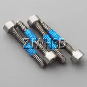 4pcs M3 x 20 mm Titanium Ti Screw Bolt Allen Hex Socket Cap Head + Thread Locker