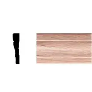 House Of Fara 7/16 In. X 2-1/4 In. X 7 Ft. Oak Colonial Casing