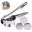 Potato Ricer Masher Heavy Duty Stainless Steel Press Q4W3 Potatoes Mashed T2K3