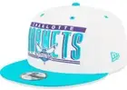 New Era Charlotte Hornets Retro Title Snapback Cap White 9fifty 950 S M Baseball