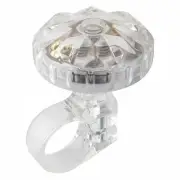 Delta Luxe Bell - Clear Luxurious Bellissimo Double Ring With Twist Top Action