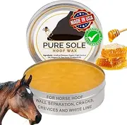 Pure Sole Hoof Wax | Hoof Crack Filler - Hoof Putty Wax That Helps Heal and Protect Your Horse's Hooves - Perfect for Horse Hoof Wall Separation, Cracks, Crevices and White Line, 7 oz.