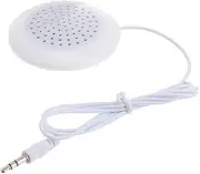 ULTECHNOVO 3.5mm Mini Portable Pillow Speaker, Under Pillow Stereo Speaker for Sleep, Compatible with Mp3, Phones, and Cd Players (White)