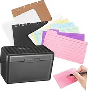 SHINEOFI Multi-Functional Card Organizer Index Note Cards Storage Flashcard Holder