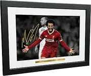 Mohamed Mo Salah 12x8 A4 Signed Liverpool FC - Autographed Photo Photograph Picture Frame Gift Soccer