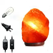 30 X 18CM Natural Himalayan Ionic Air Purifier Rock Crystal Salt Lamp Table Night Light 28345 DIMMER SWITCH